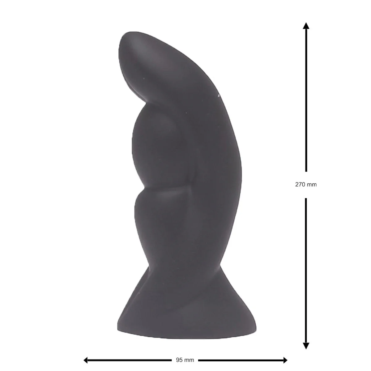 Brutus Bum Buddy Vulcan Butt Plug Black XXL - Image 3