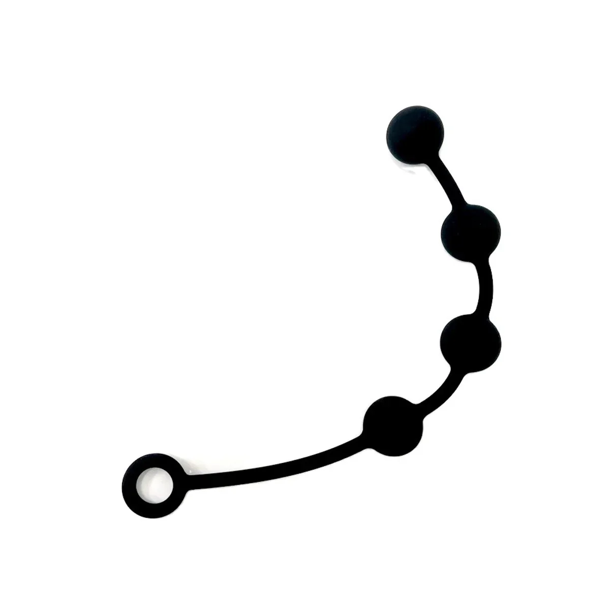 Brutus Pearls Silicone String Of Pearls Black Small 30mm - Image 2