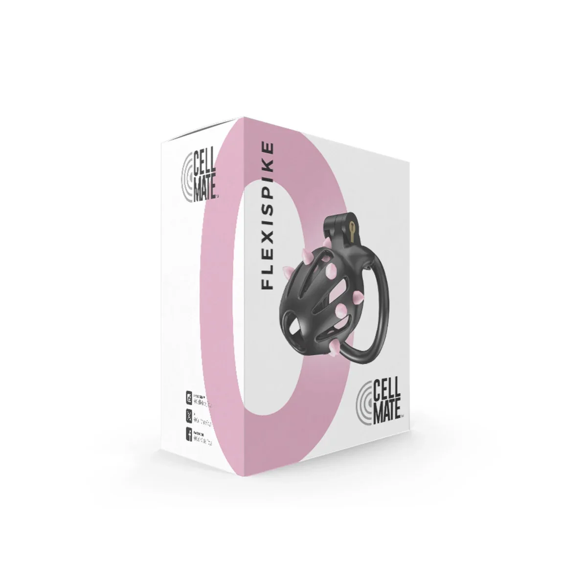 Cellmate FlexiSpike Chastity Cage Size 0 Black - Image 2