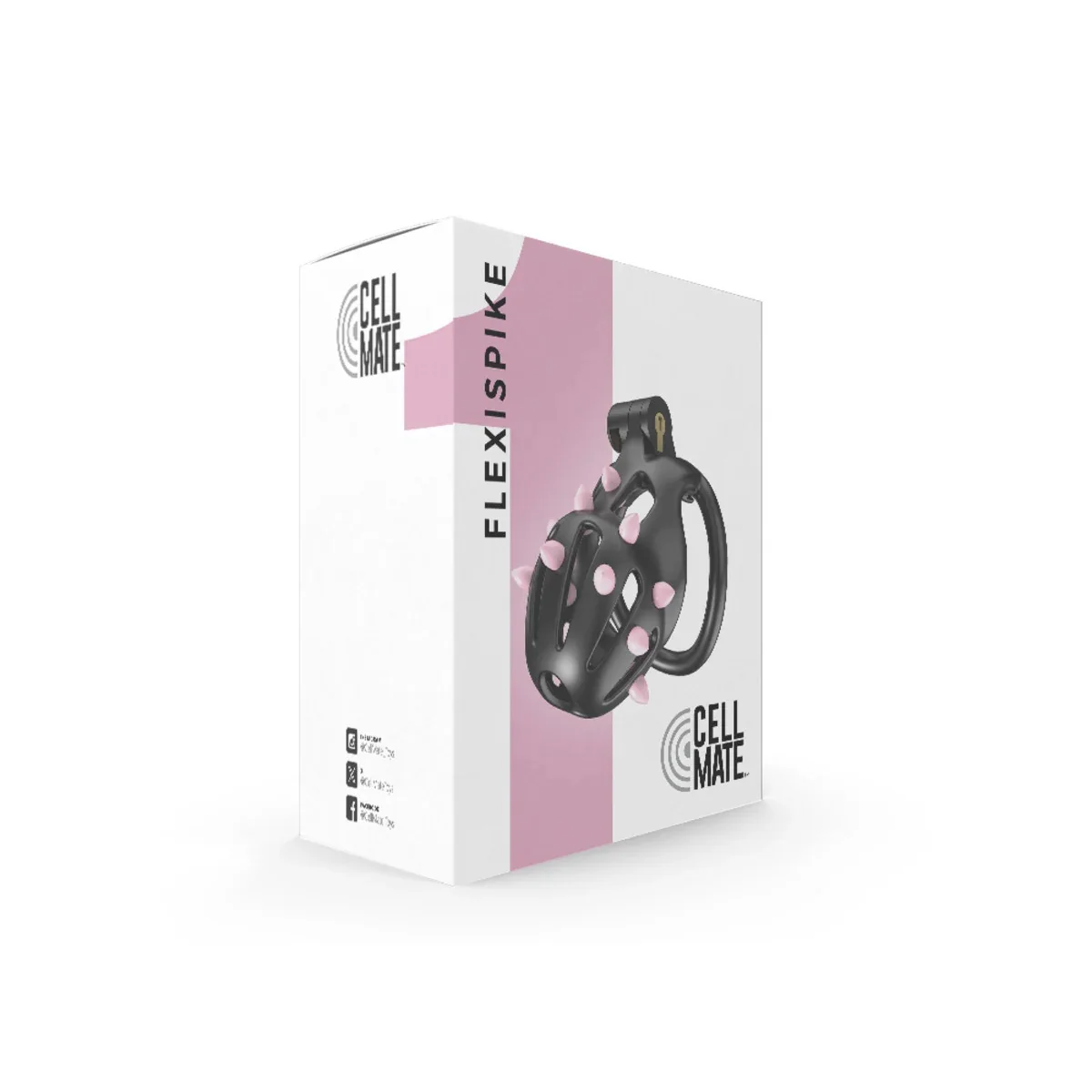 Cellmate FlexiSpike Chastity Cage Size 1 Black - Image 2
