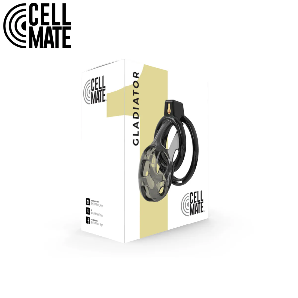 Cellmate Gladiator Soft Chastity Cage Size 1 Black - Image 2
