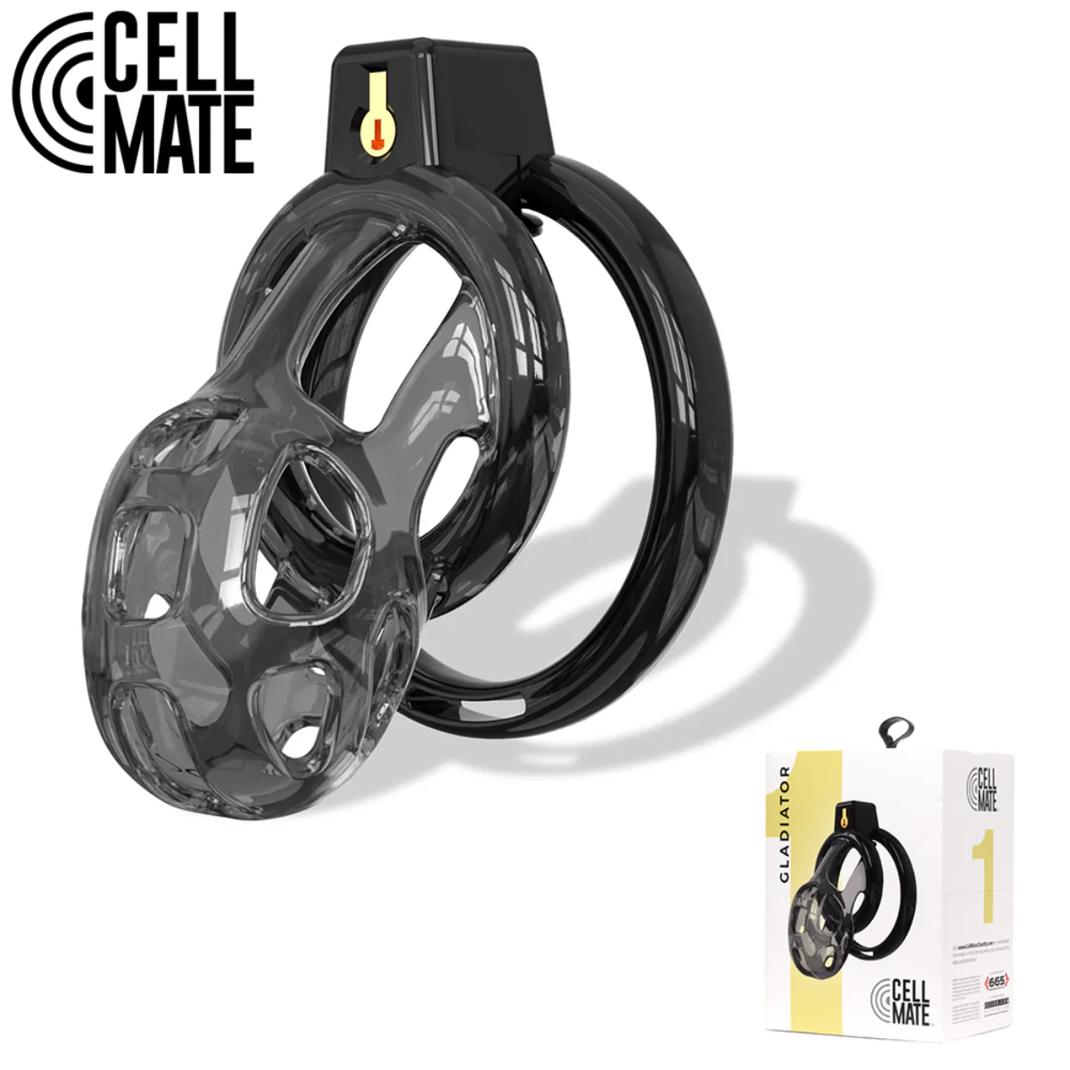 Cellmate Gladiator Soft Chastity Cage Size 1 Black - Image 6