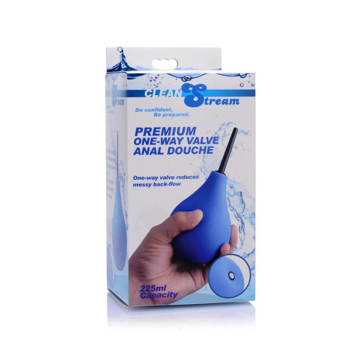 Cleanstream Premium One-Way Valve Anal Douche Blue - Image 2