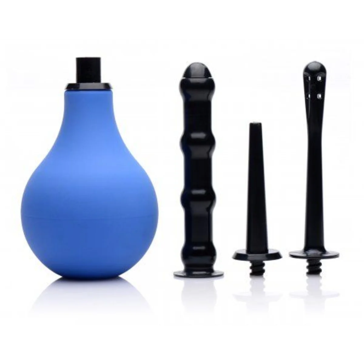 Cleanstream Premium One Way Valve Anal Douche Set Blue