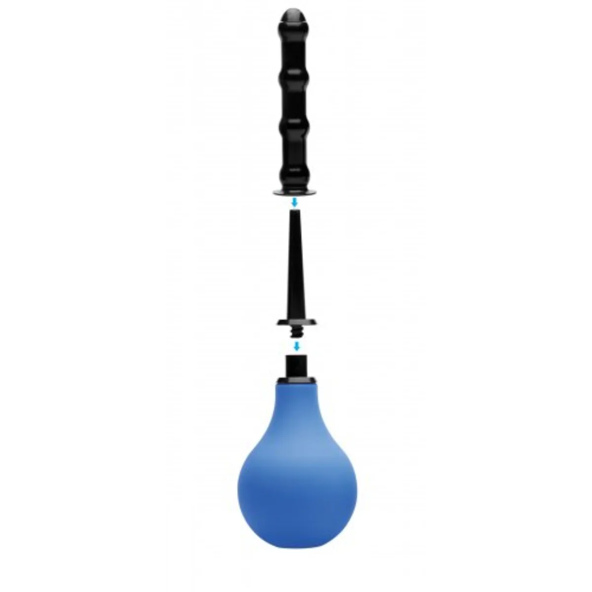 Cleanstream Premium One Way Valve Anal Douche Set Blue - Image 4