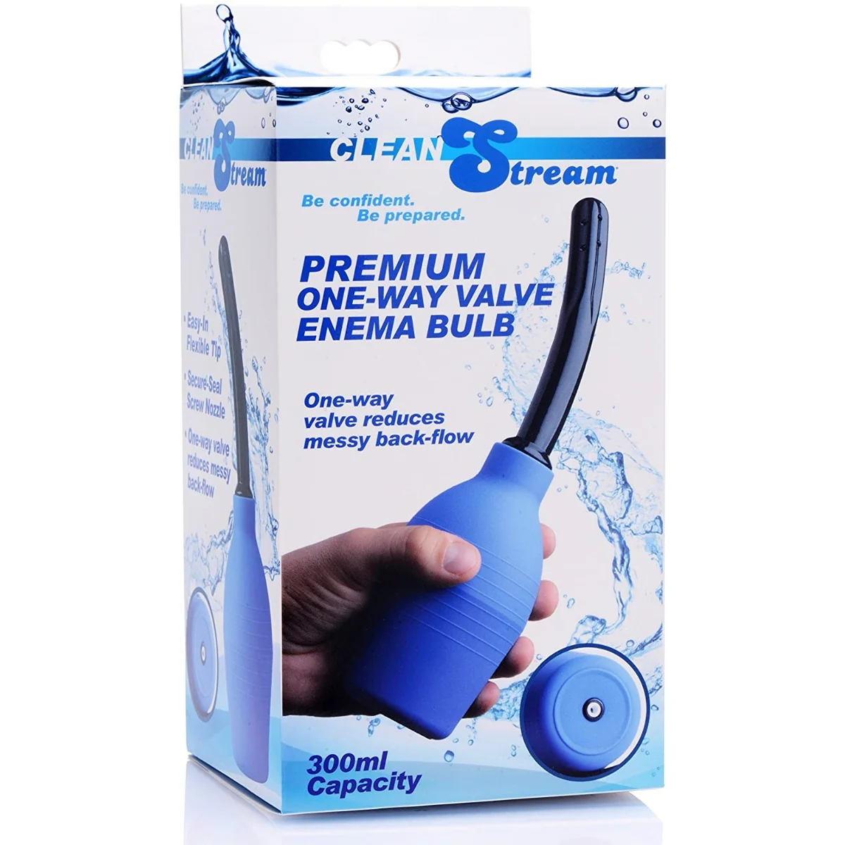 Cleanstream Premium One Way Valve Enema Douche Blue - Image 2