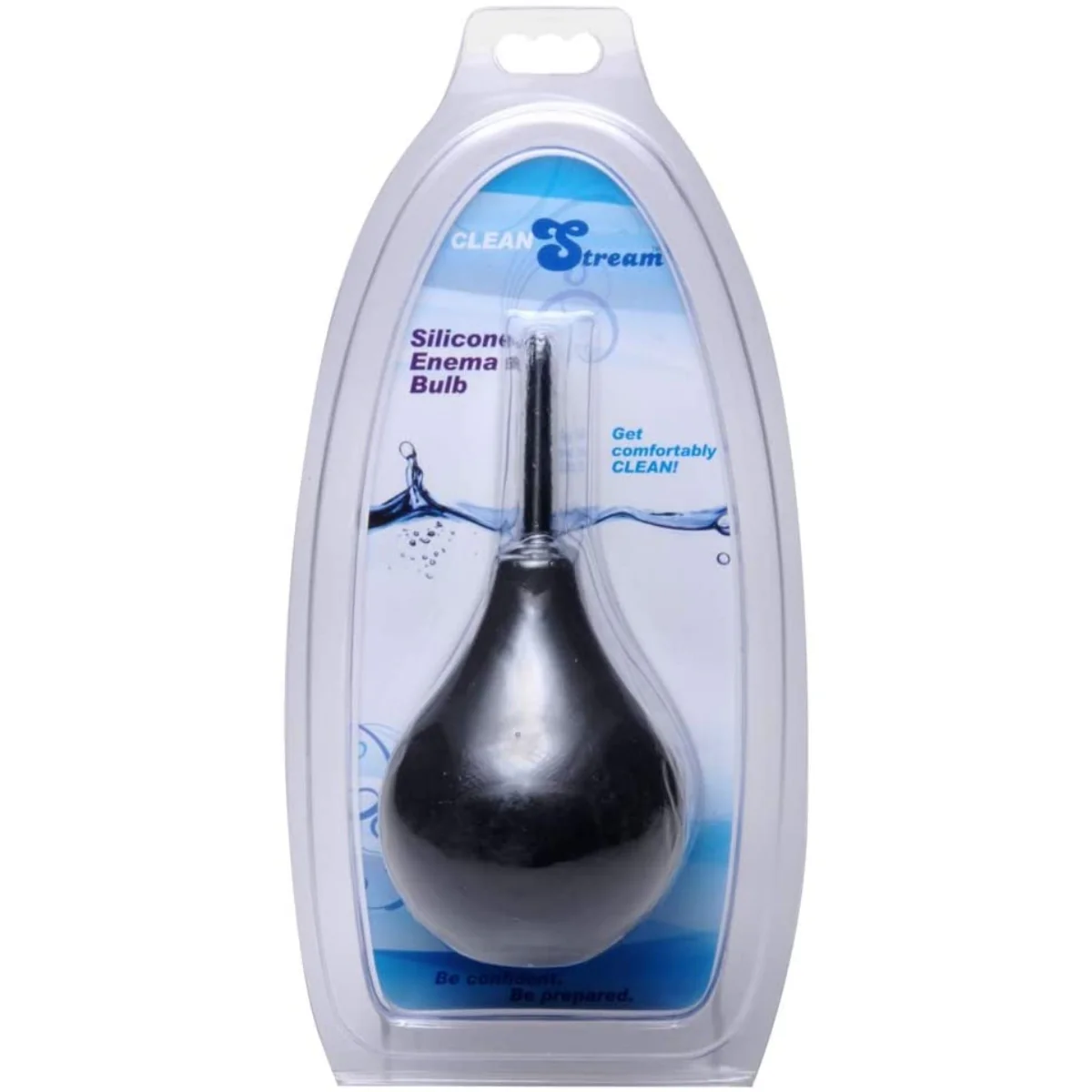 Cleanstream Thin Tip Silicone Enema Bulb Douche Black - Image 2