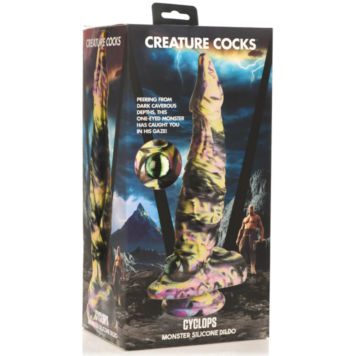 Creature Cocks Cyclops Monster Silicone Dildo Multi Colour - Image 2