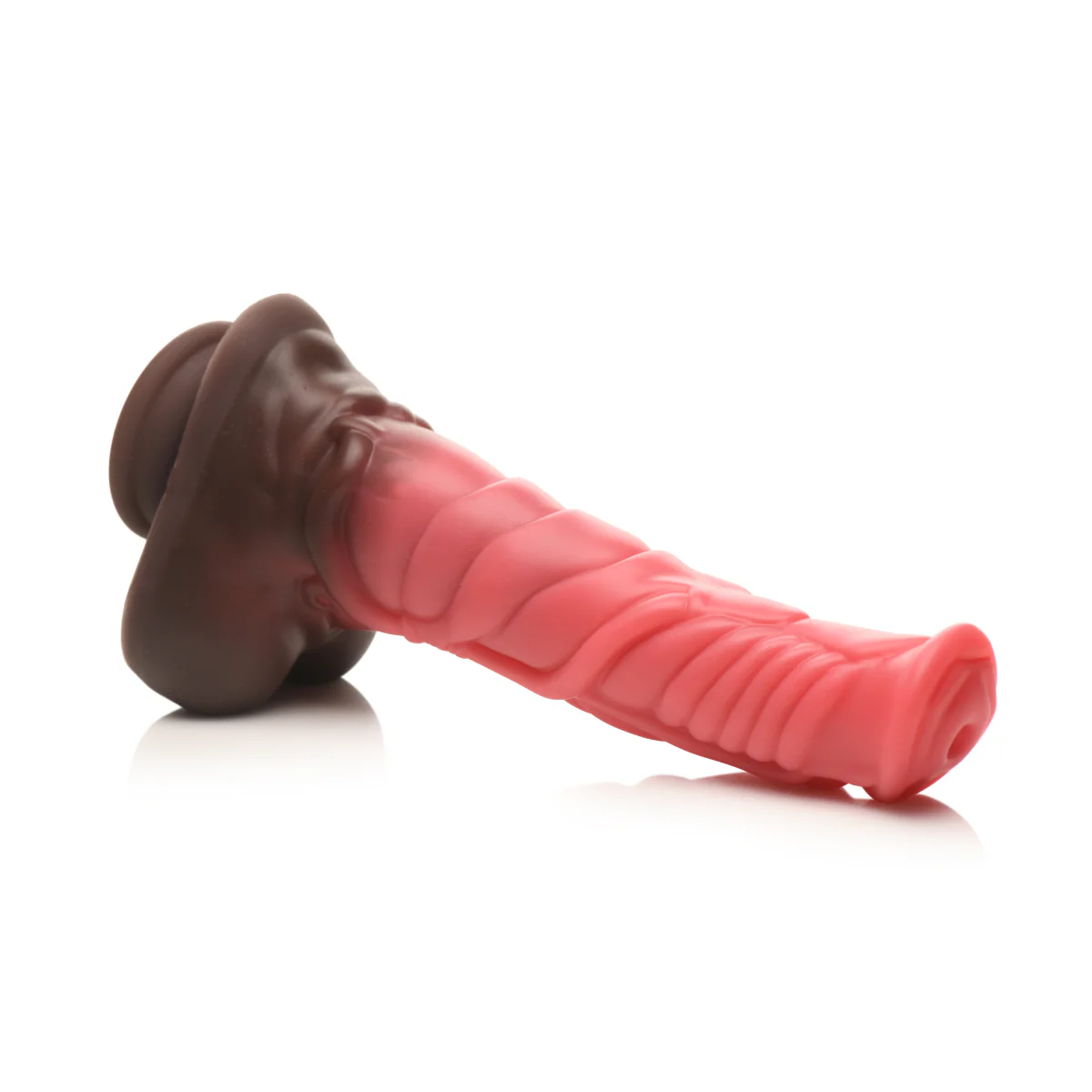 Creature Cocks Deluxe Centaur Thrusting & Vibrating Silicone Dildo Red - Image 5