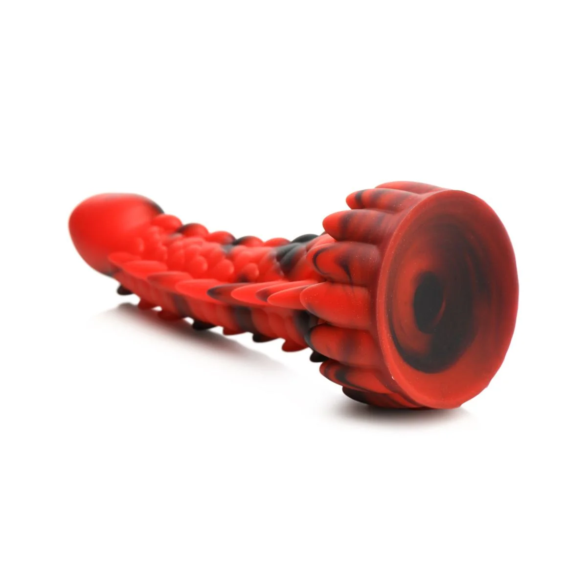 Creature Cocks Demon Rising Scaly Dragon Silicone Dildo Red Black - Image 5