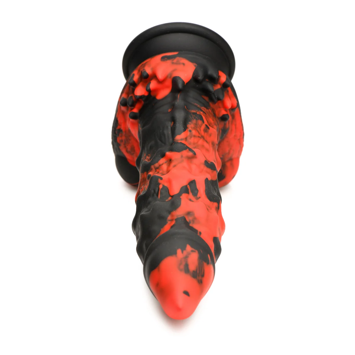 Creature Cocks Fire Demon Monster Silicone Dildo Black Red - Image 3