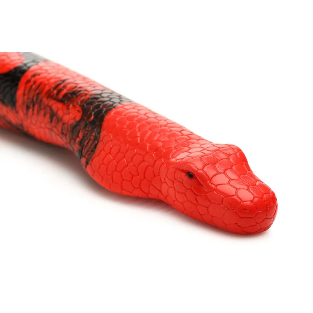 Creature Cocks King Cobra XL Silicone Dong Red Black - Image 3