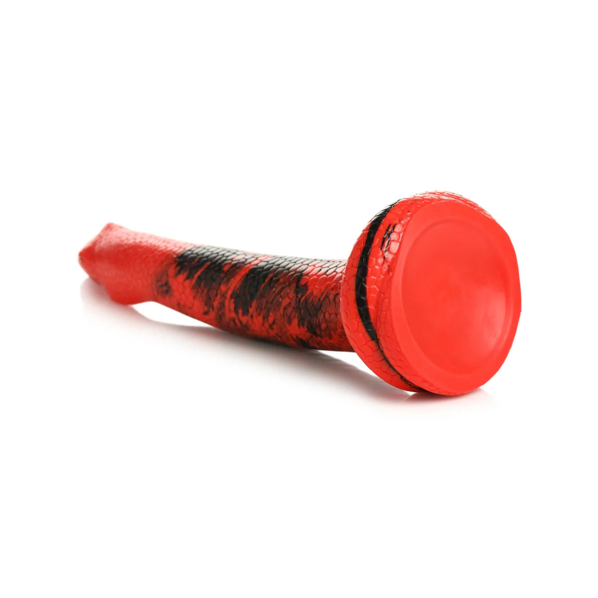Creature Cocks King Cobra XL Silicone Dong Red Black - Image 5