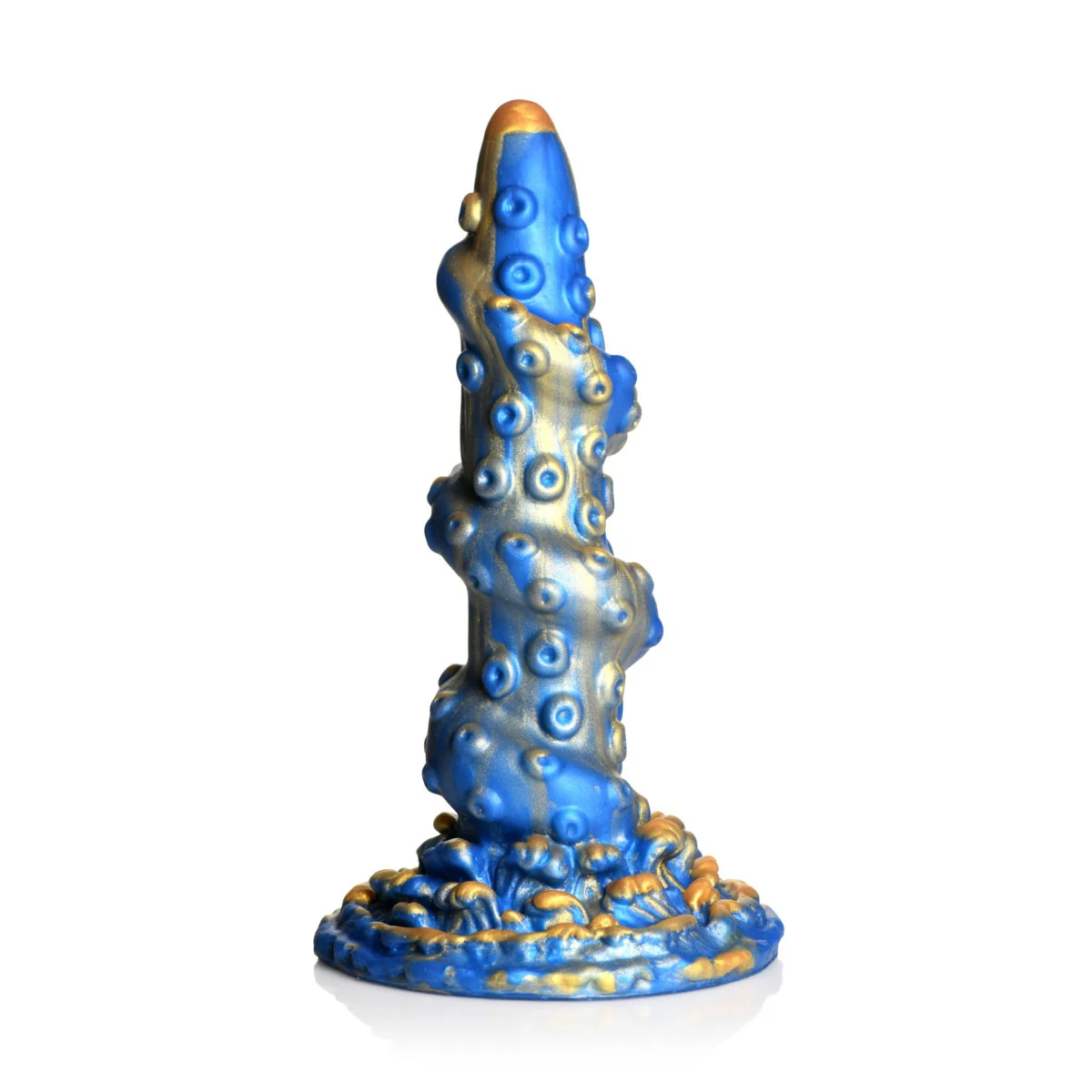 Creature Cocks Lord Kraken Tentacled Silicone Dildo Blue Gold