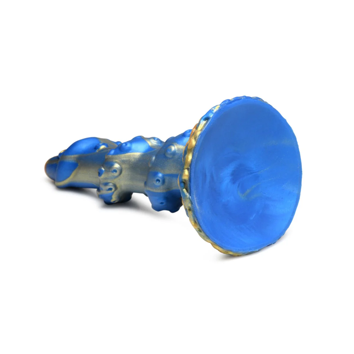 Creature Cocks Lord Kraken Tentacled Silicone Dildo Blue Gold - Image 5