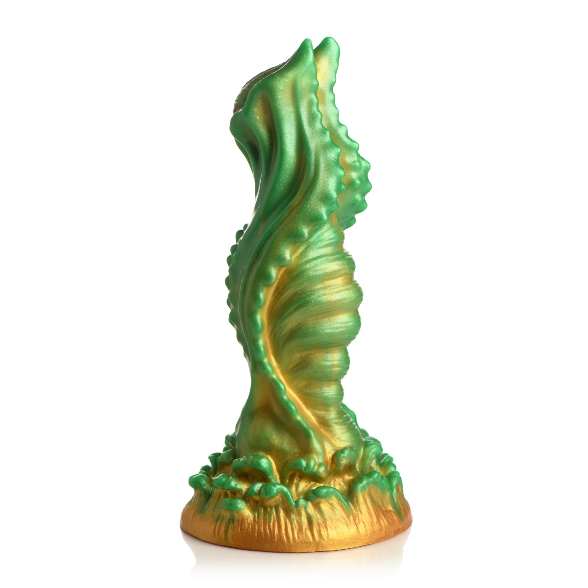 Creature Cocks Nebula Alien Silicone Dildo Green Yellow - Image 5