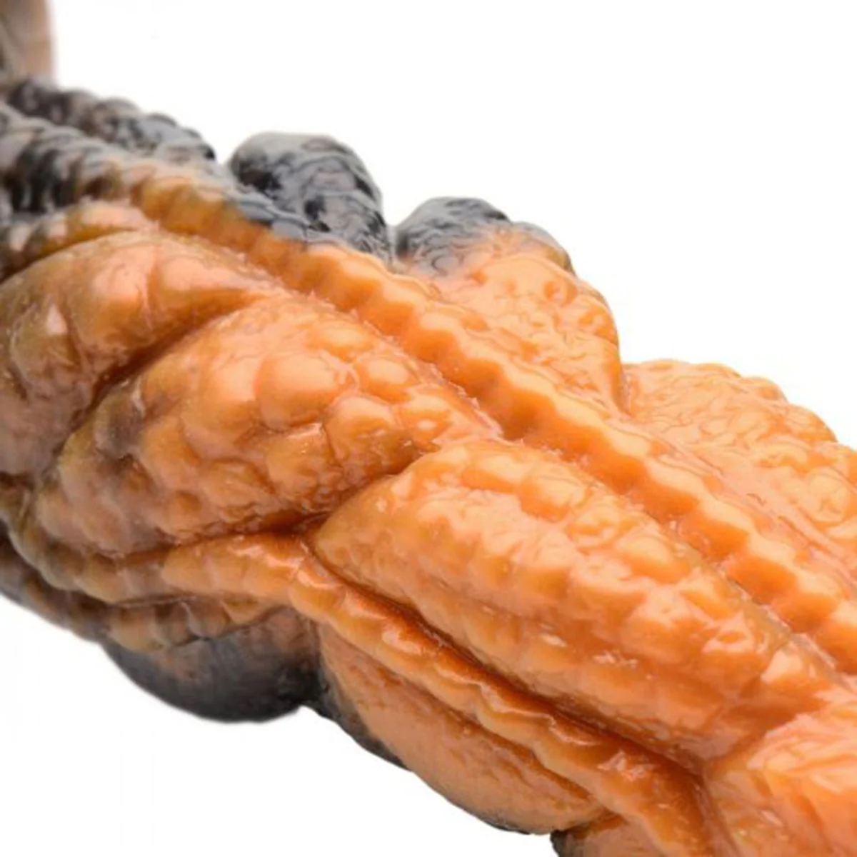 Creature Cocks Ravager Rippled Tentacle Silicone Dildo Rust Orange - Image 3