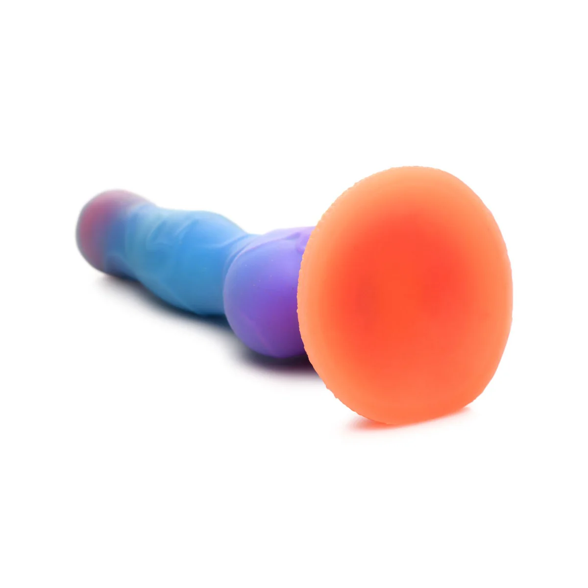Creature Cocks Space Cock Glow In The Dark Alien Silicone Dildo Blue Purple - Image 4