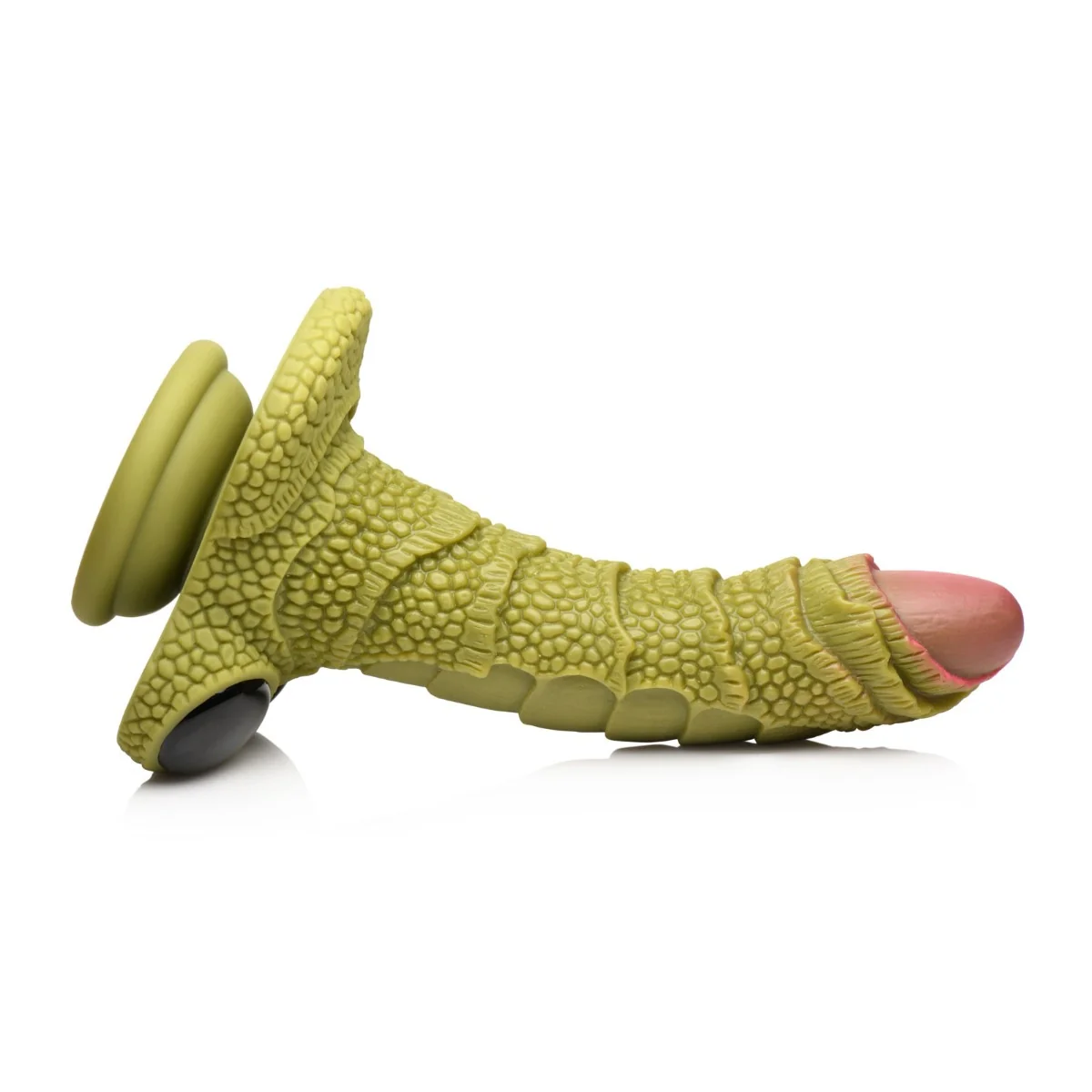Creature Cocks Swamp Monster Scaly Silicone Dildo Green - Image 3