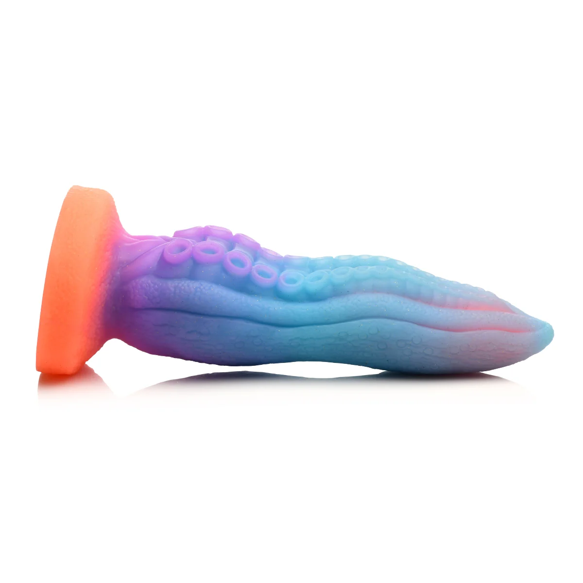 Creature Cocks Tenta-Cock Glow In The Dark Silicone Dildo Blue Pink Purple - Image 3