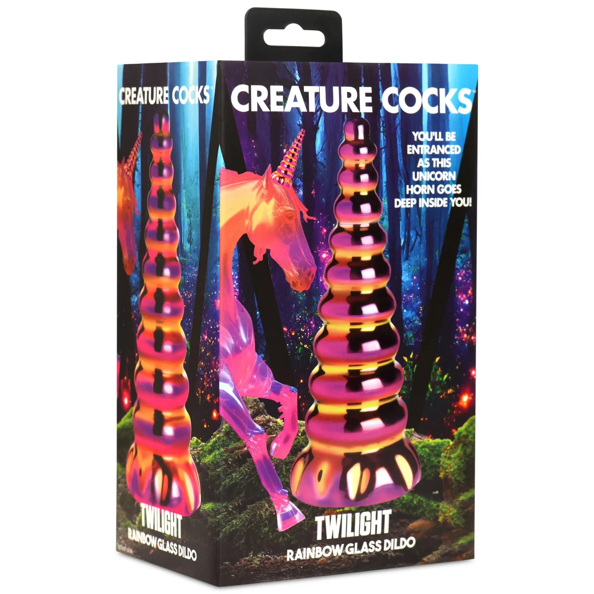 Creature Cocks Twilight Glass Butt Plug Rainbow - Image 2