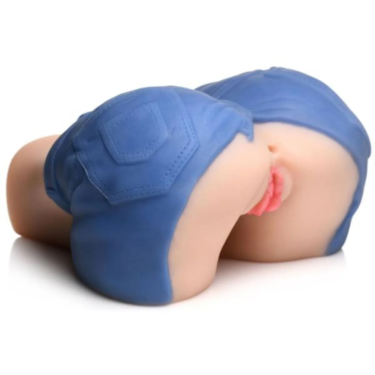 Curve Toys Mistress Denim Shorts Pussy & Ass Masturbator - Image 4