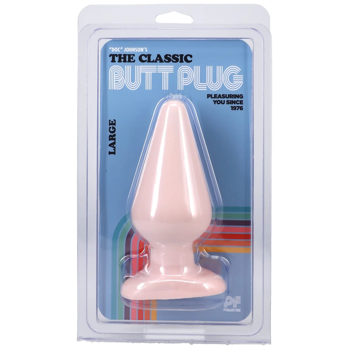 Doc Johnson Classic Butt Plug Smooth Pink Large - Image 2