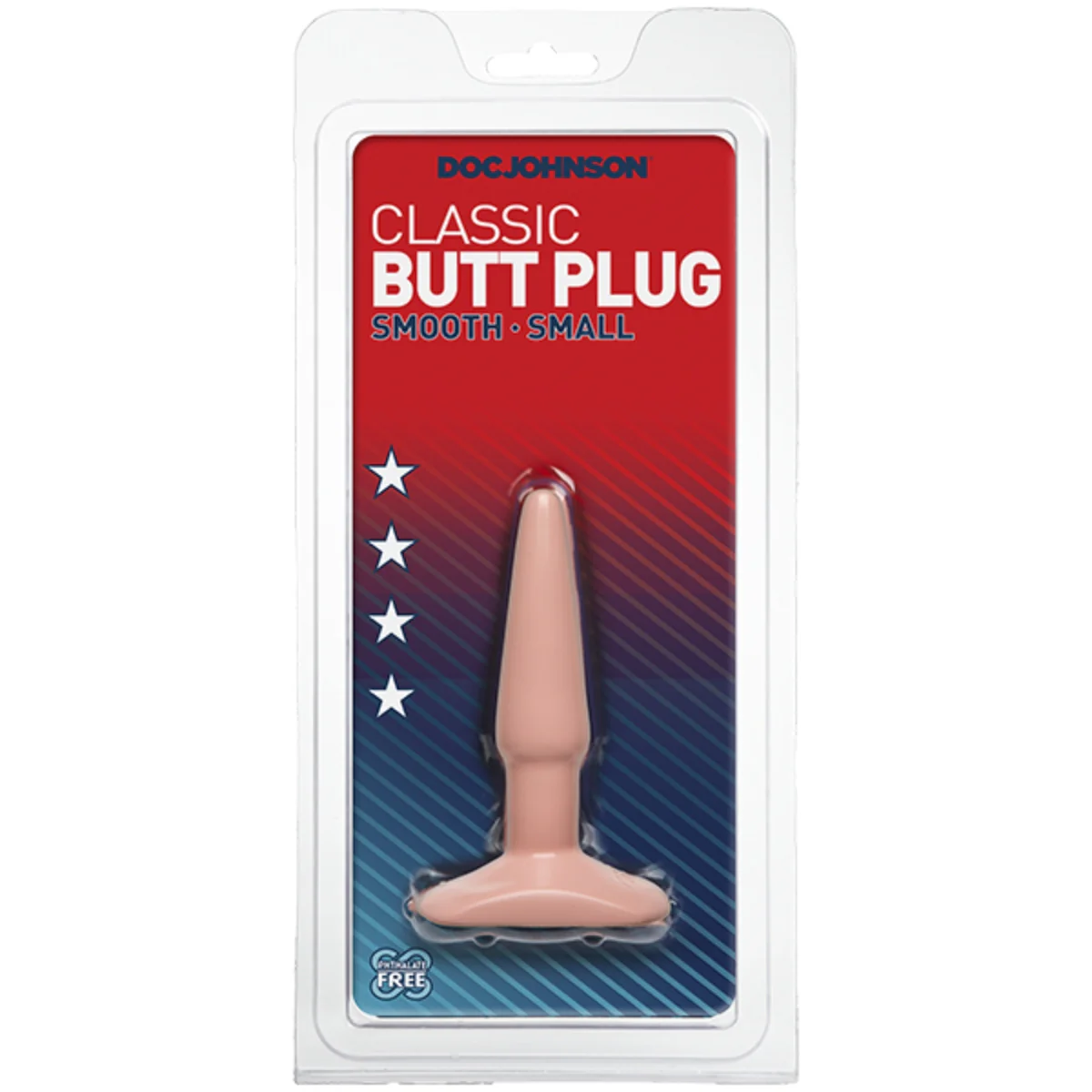 Doc Johnson Classic Butt Plug Smooth Pink Small - Image 2