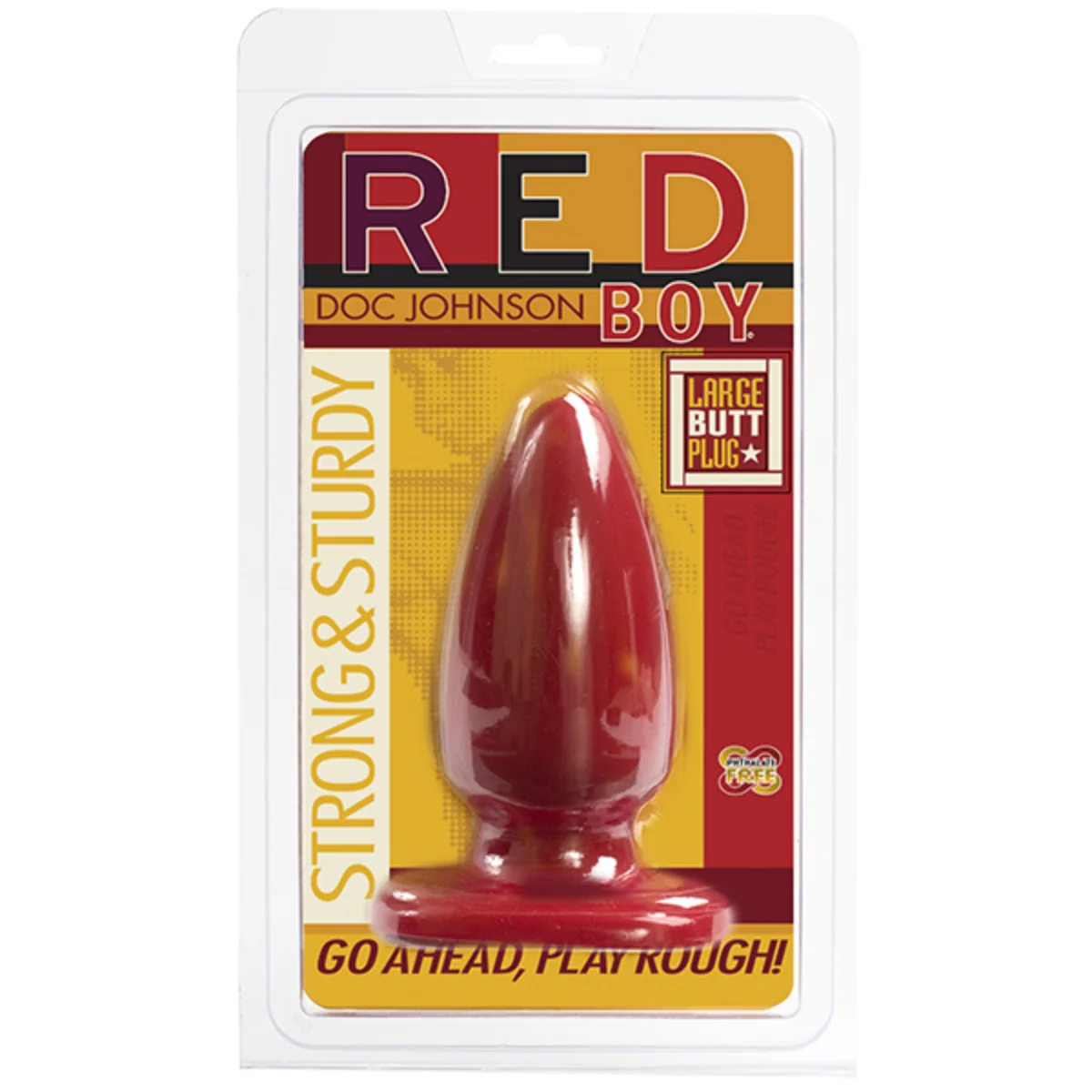 Doc Johnson Red Boy Butt Plug Red Large - Image 2