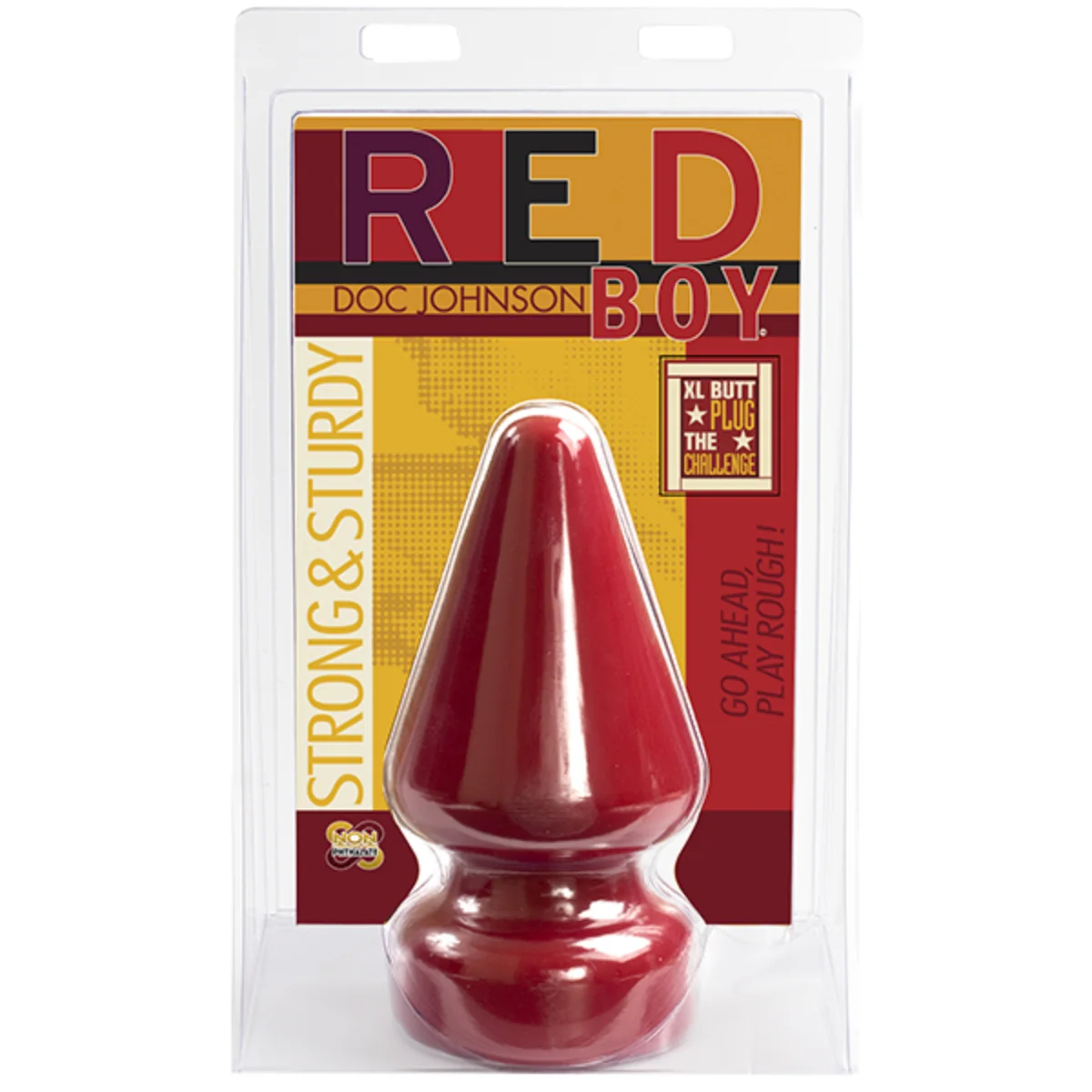 Doc Johnson Red Boy The Challenge Butt Plug Red XL - Image 2