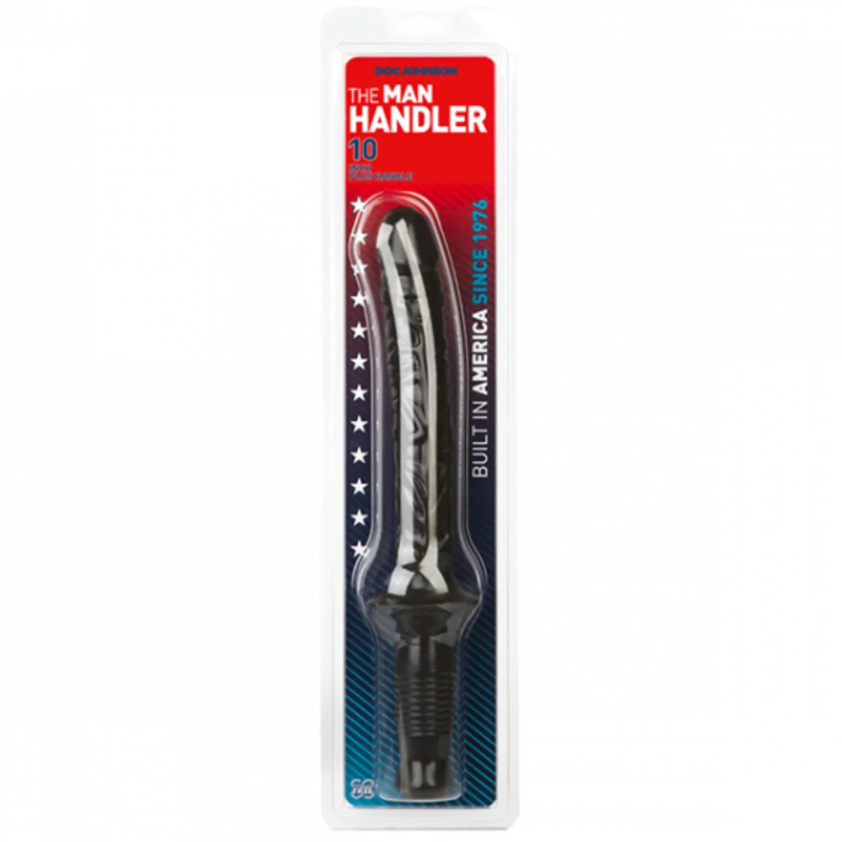 Doc Johnson The Man Handler Dildo With Handle Black 10 Inch - Image 2