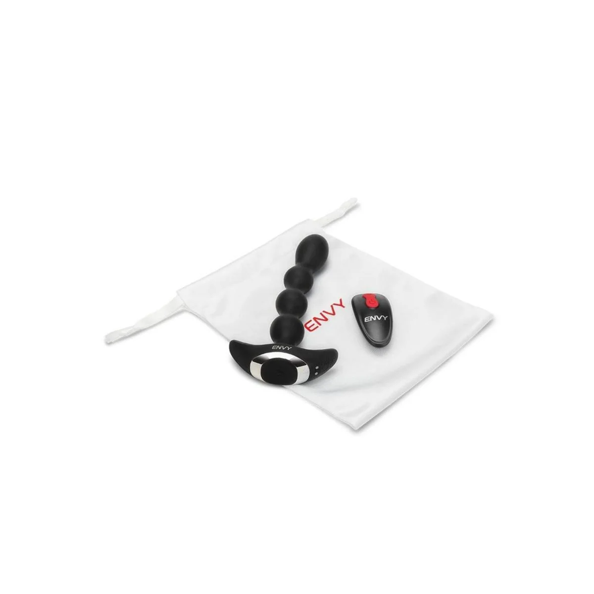 Envy Deep Reach Vibrating Anal Beads With Remote Control Black - Image 4