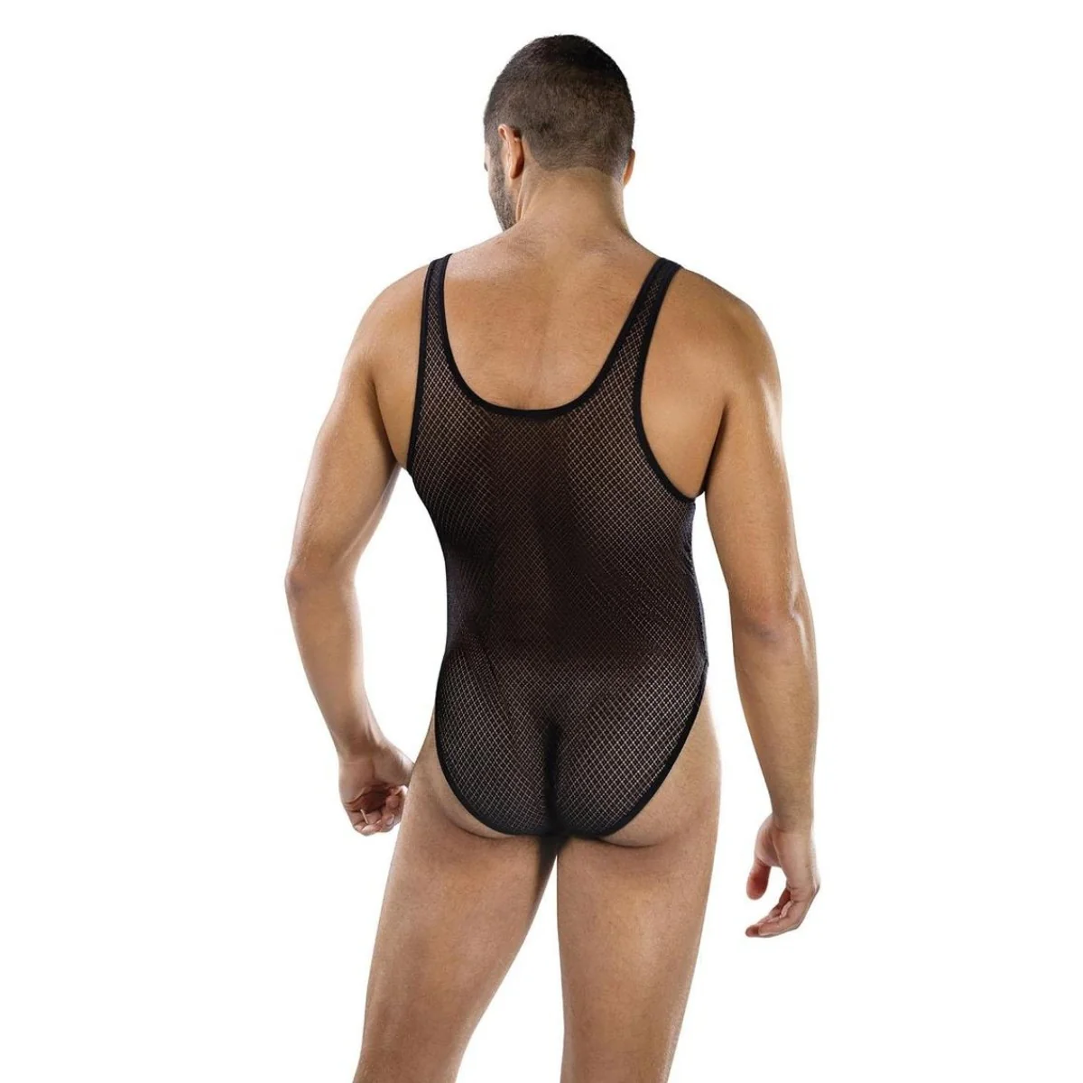 Envy Fierce Deep V Mesh Bodysuit Black One Size - Image 3