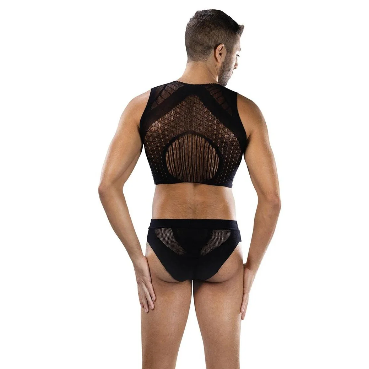 Envy Maverick Edge 2 Piece Crop Top & Brief Set Black One Size - Image 3