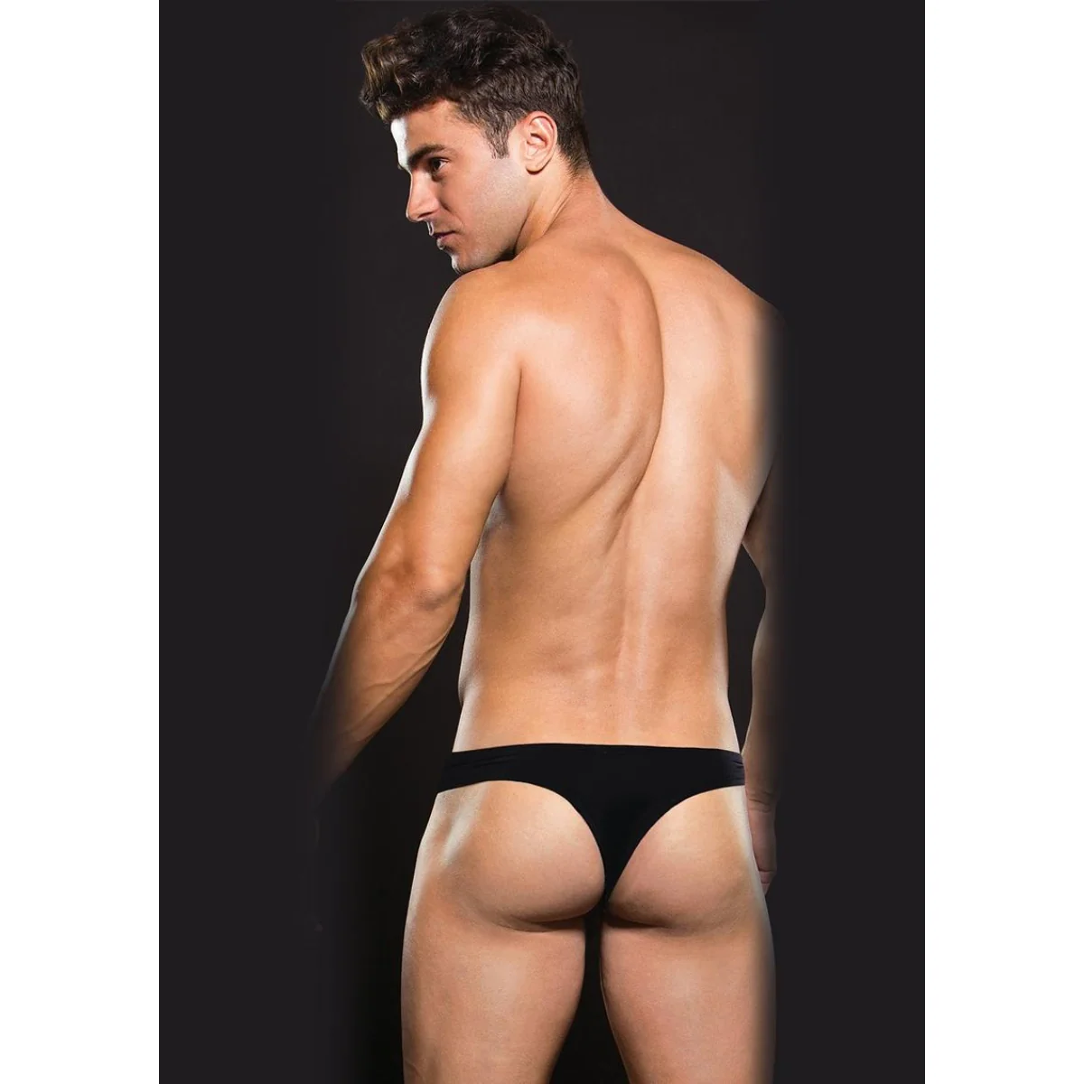 Envy Microfibre Thong Black - Image 2