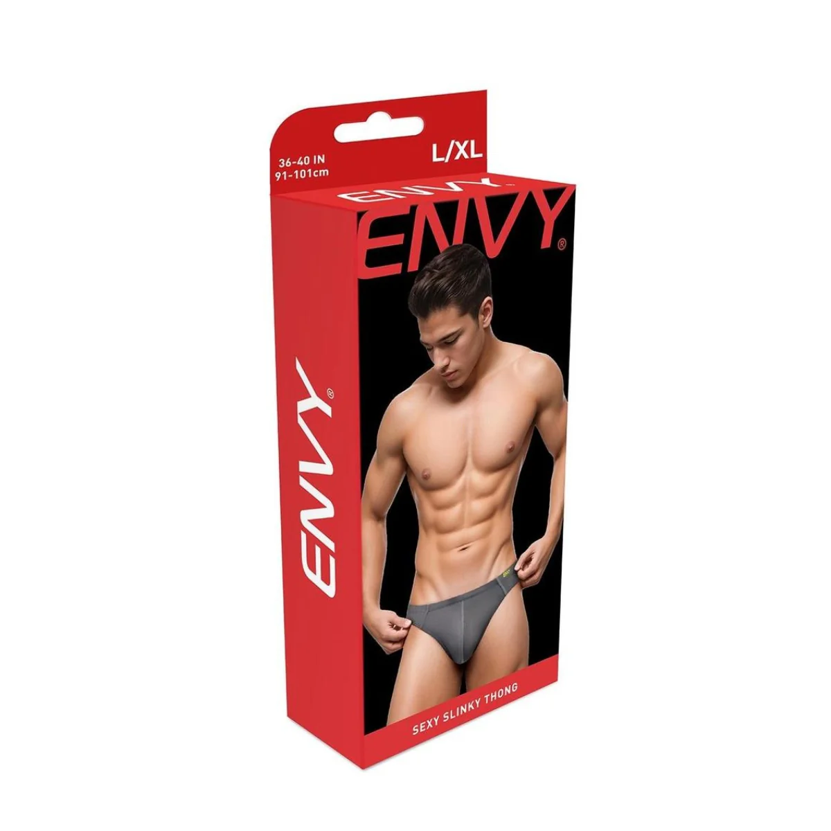 Envy Sexy Slinky Thong Grey - Image 2