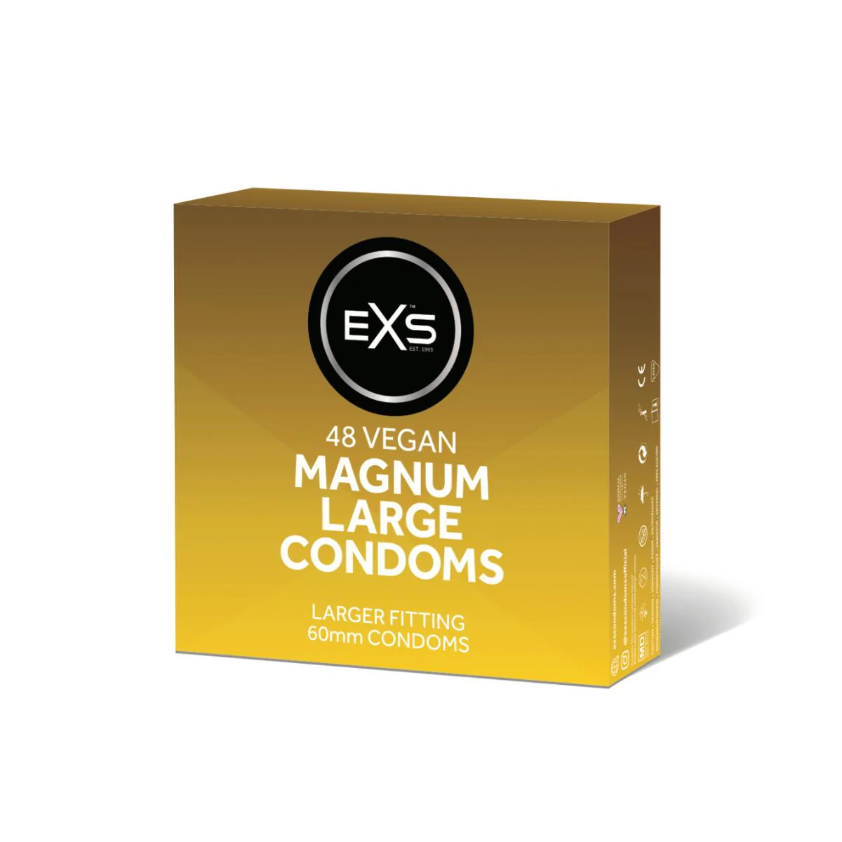 EXS Magnum Large Vegan Condoms 48 Pack