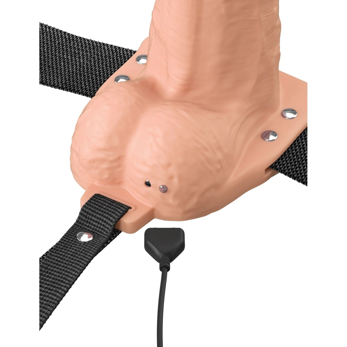 Fantasy X-Tensions Elite Vibrating Dual Density Silicone Hollow Strap Light 7 Inch - Image 7