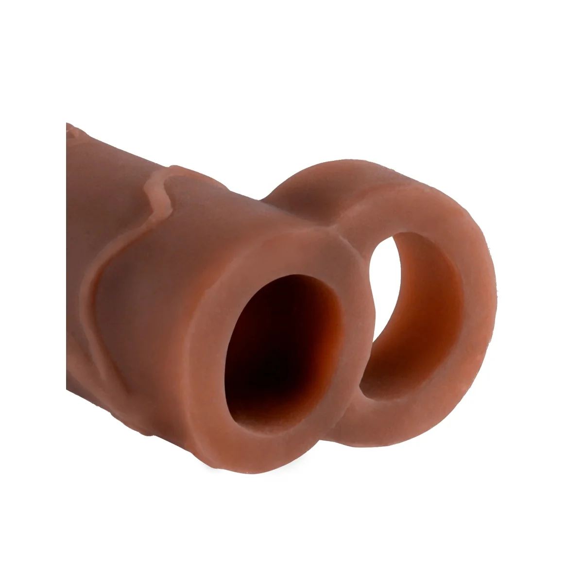 Fantasy X-Tensions Perfect 2 Inch Penis Extender With Ball Strap Brown - Image 3