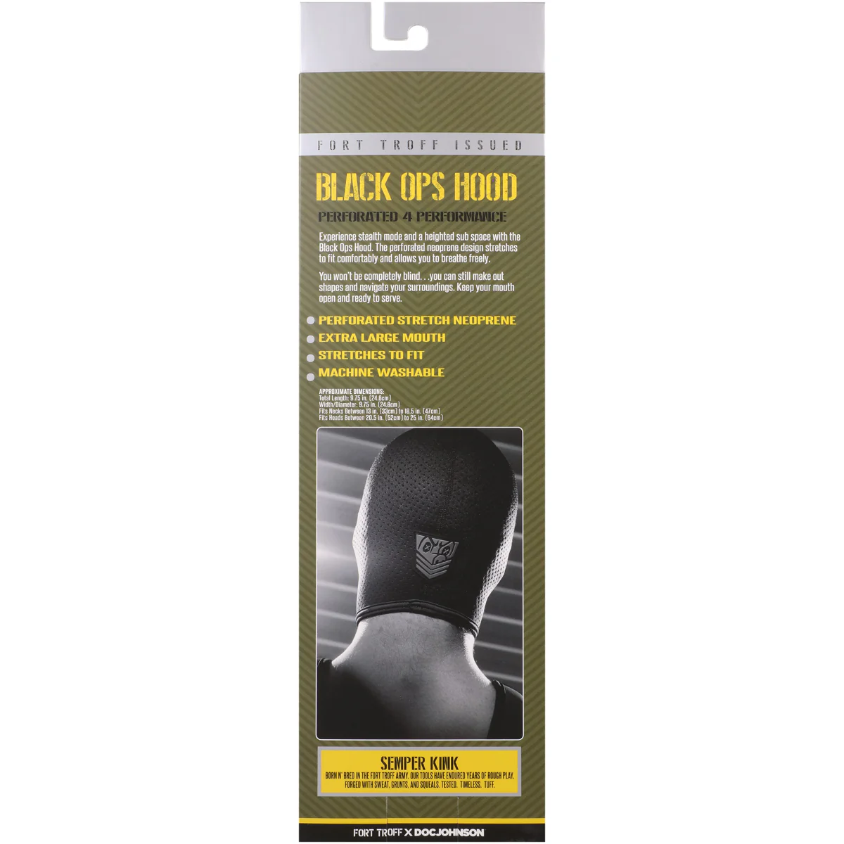 Fort Troff Black Ops Hood Regular Black - Image 3