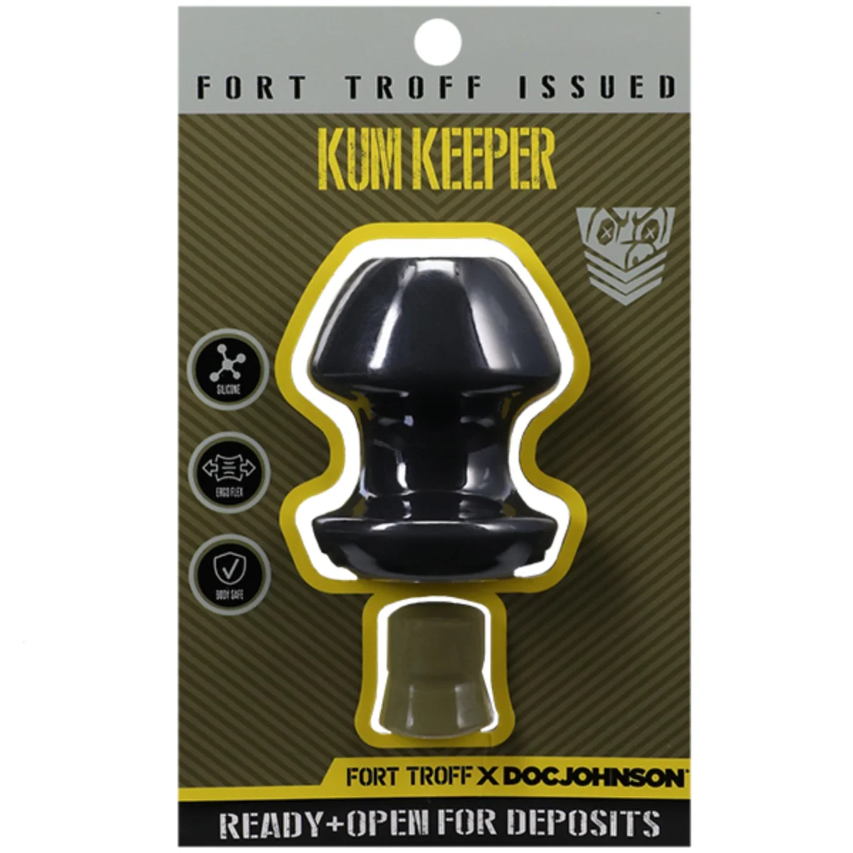Fort Troff Kum Keeper Butt Plug Black Medium - Image 2