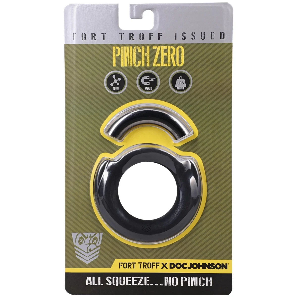 Fort Troff Pinch Zero Cock Ring Black Silver - Image 2