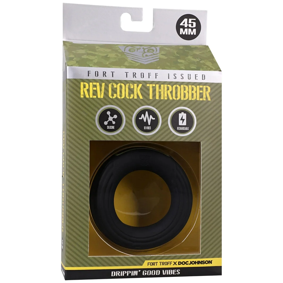Fort Troff Rev Cock Throbber Vibrating Cock Ring 45mm Black - Image 2