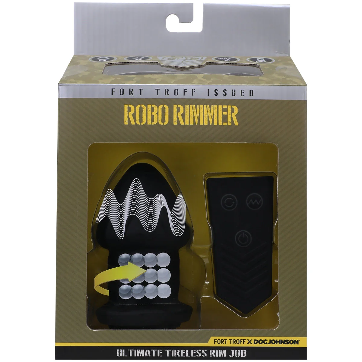 Fort Troff Robo Rimmer X Vibrating Tongue Plug Black - Image 2
