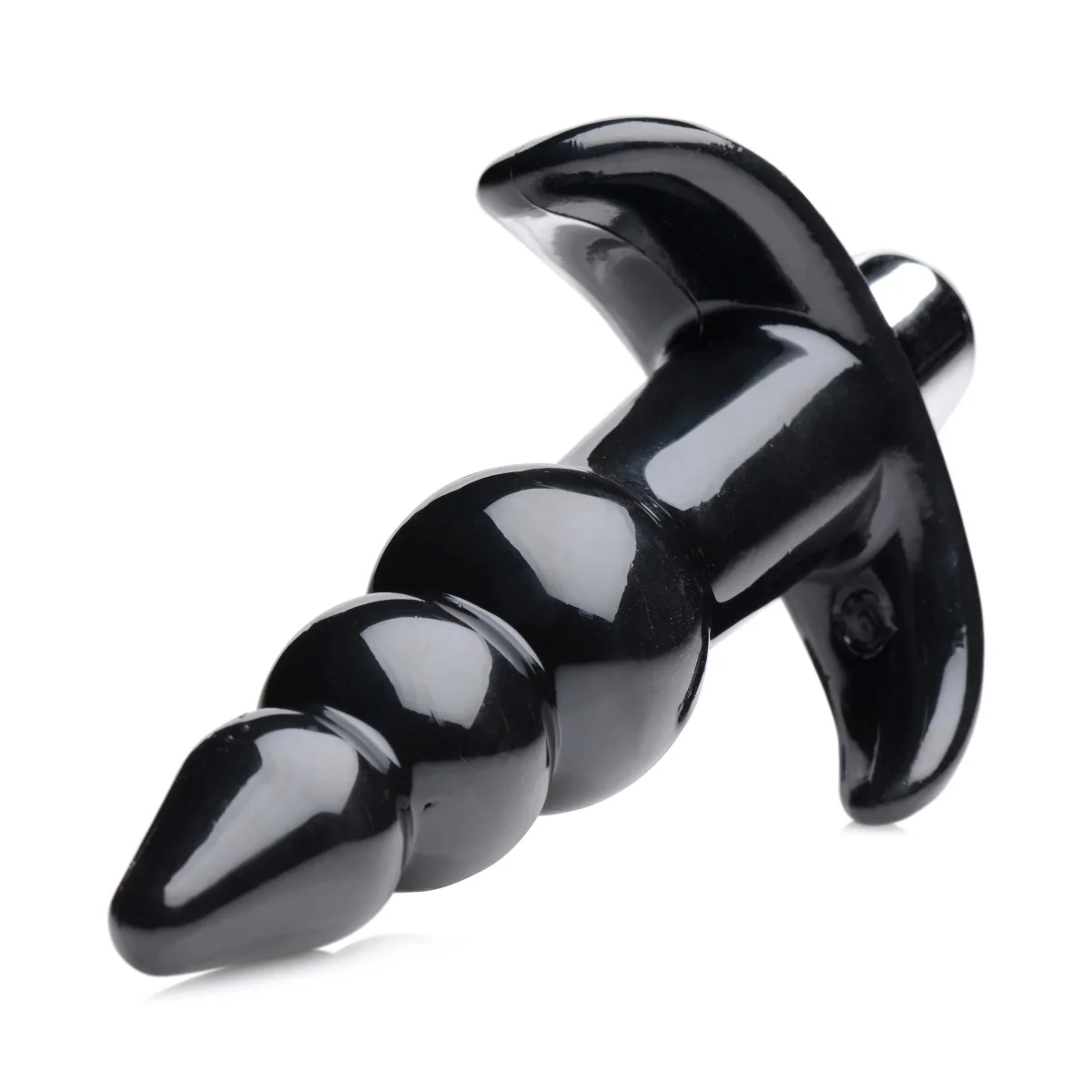Frisky Bubbling Noir Ribbed Butt Plug Black - Image 4