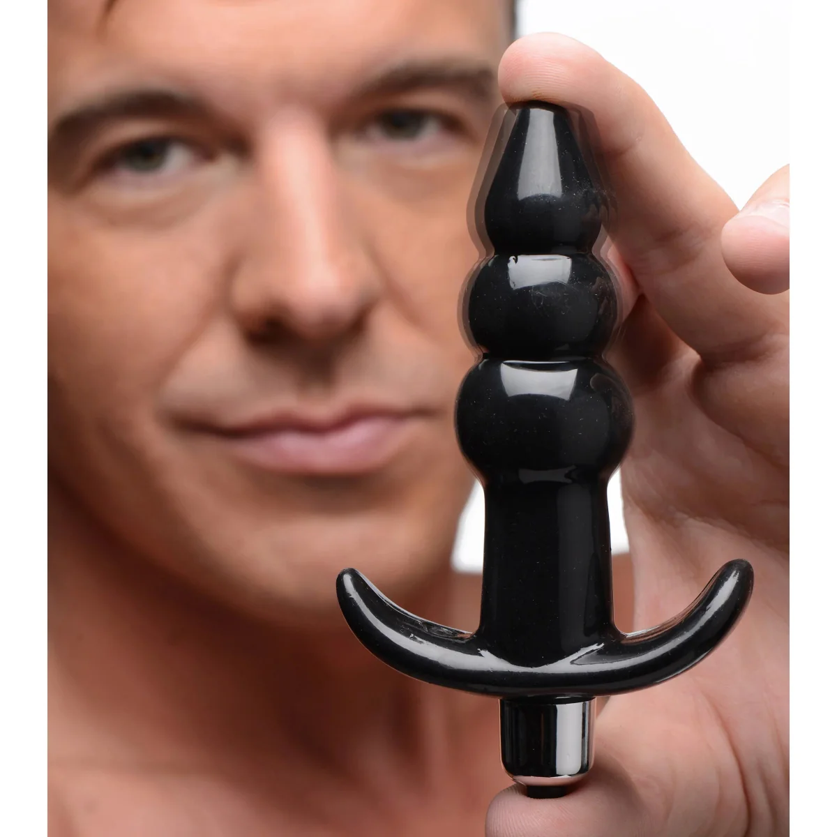 Frisky Bubbling Noir Ribbed Butt Plug Black - Image 6