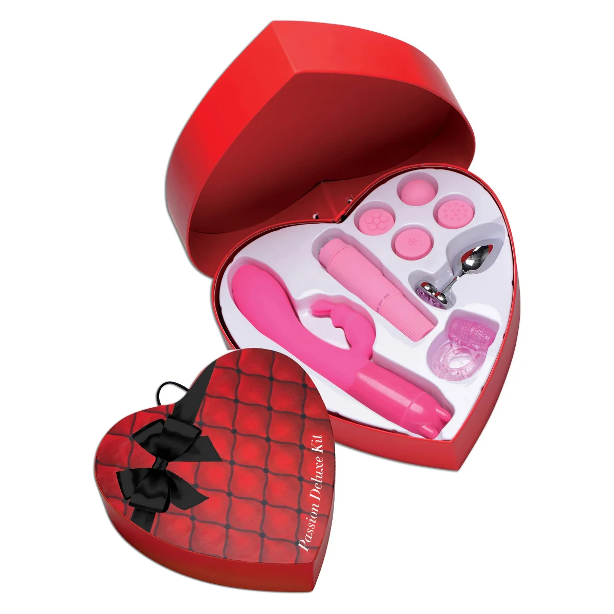 Frisky Passion Deluxe Sex Toy Kit With Heart Gift Box Pink - Image 3