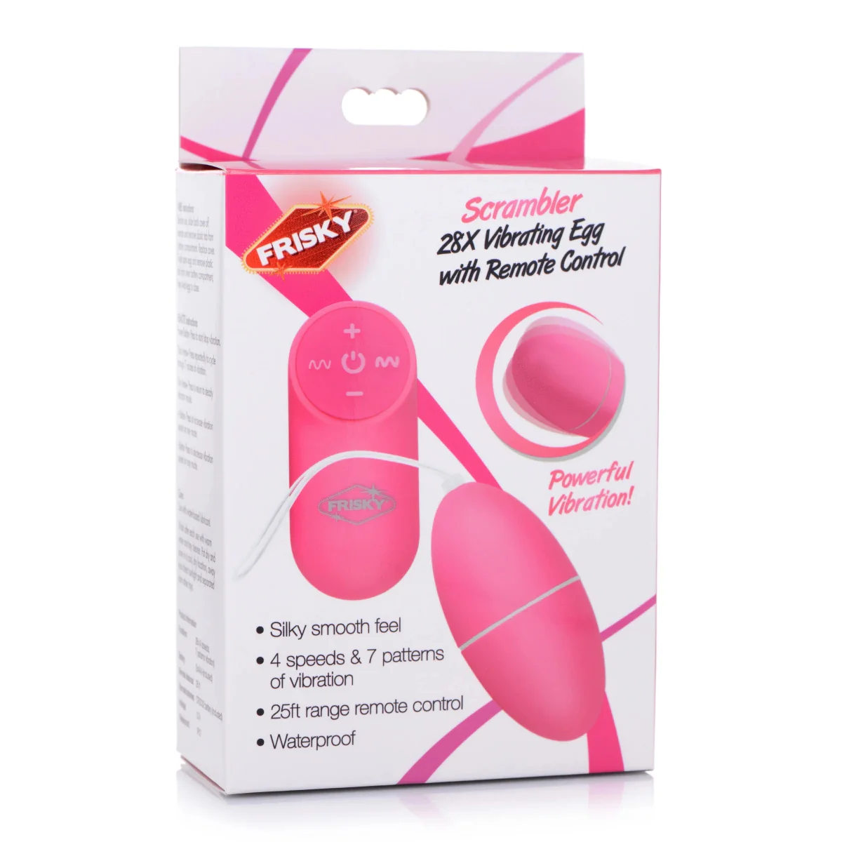 Frisky Scrambler 28X Remote Control Vibrating Egg Pink - Image 2