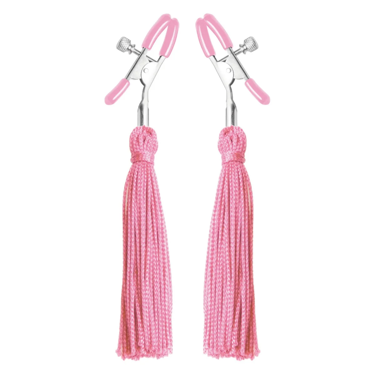 Frisky Tickle Me Nipple Clamp Tassels Pink