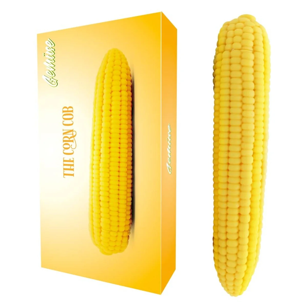 Gemuse The Corn Cob Vibrating Veggie 10 Speed Vibrator Yellow - Image 3